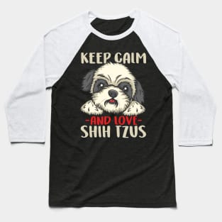 Owned By A Chinese Shih Tzu print for Dog Lovers Baseball T-Shirt